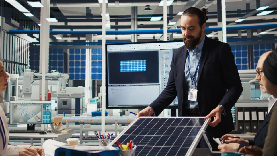 Solar panel for business