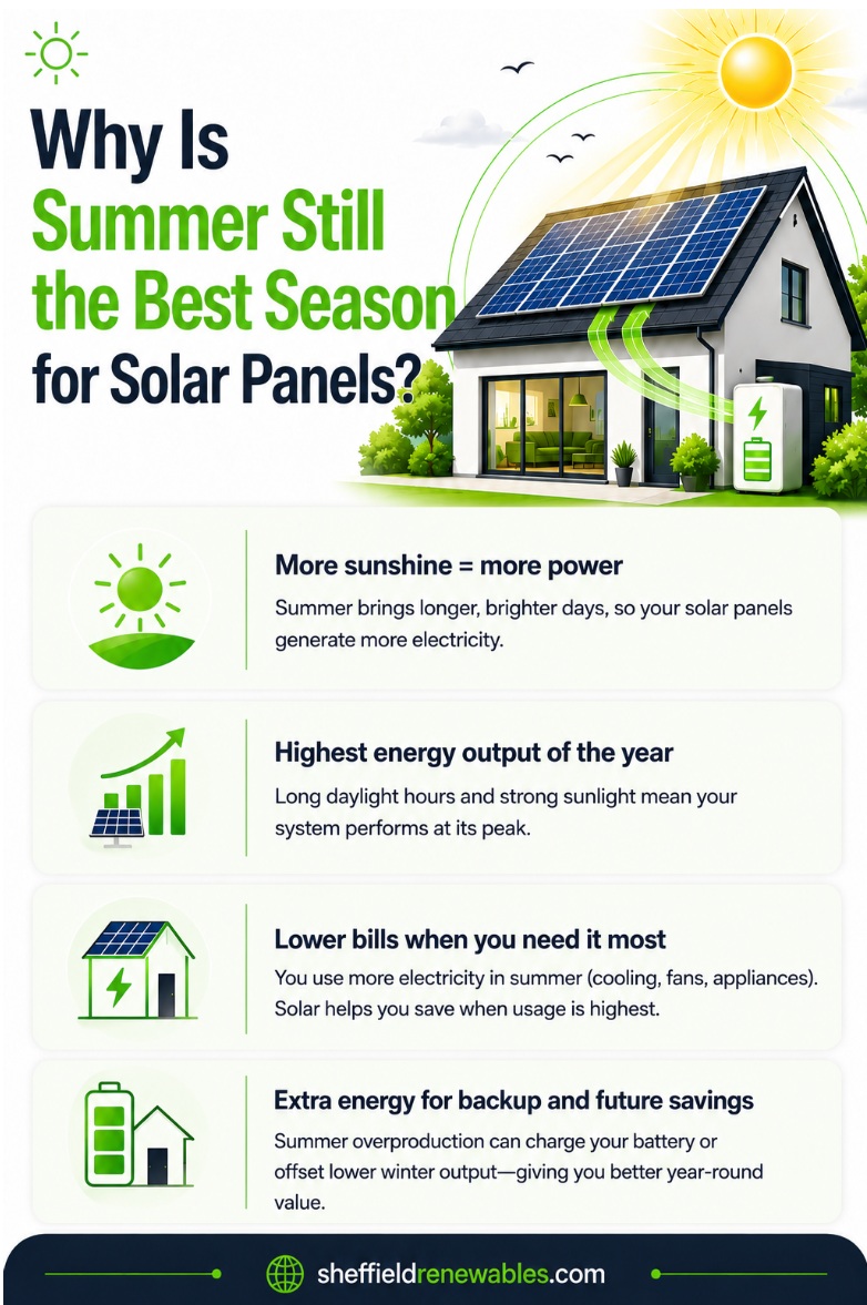 Why is summer still the best season for solar panels