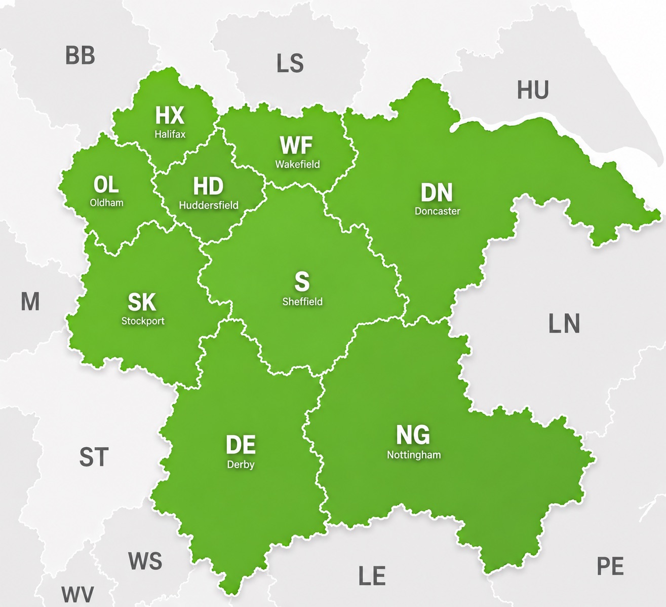 Areas We Cover with Solar and Renewable Energy Installations
